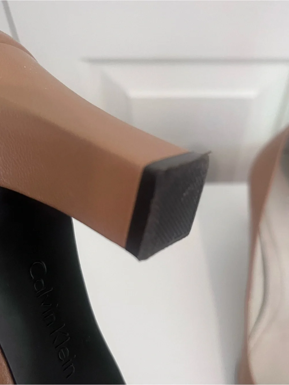 Calvin Klein Women’s Roxy Tan Block Heel Pumps Size 7M
